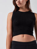 Infinity Crop - Black - Blanc Noir Online Store