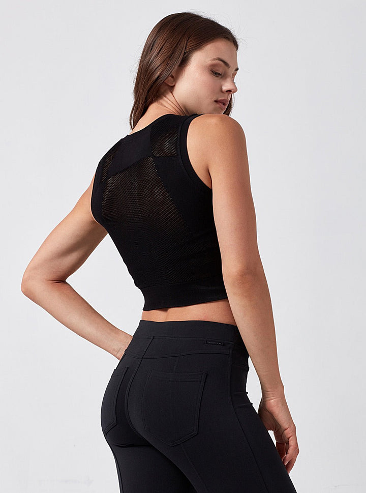 Infinity Crop - Black - Blanc Noir Online Store