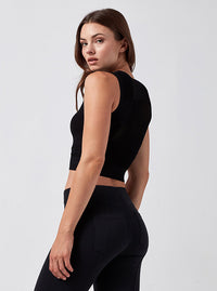 Infinity Crop - Black - Blanc Noir Online Store