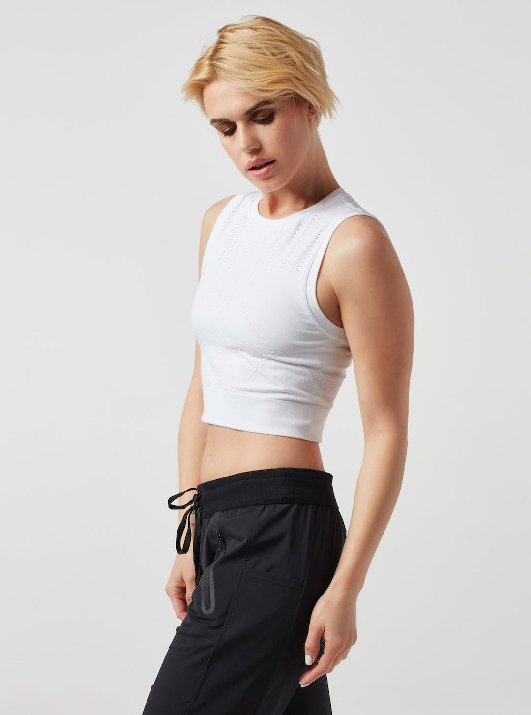 Infinity Crop - White - Blanc Noir Online Store