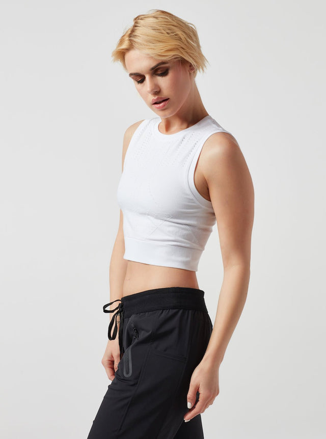 Infinity Crop - White - Blanc Noir Online Store