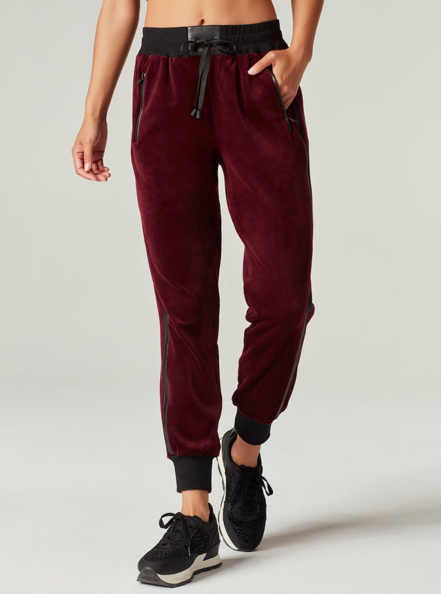 Interpol Velour Jogger - FINAL SALE - Blanc Noir Online Store