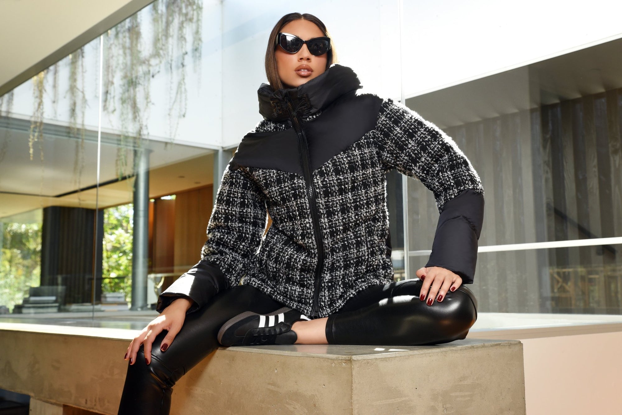 Irina Boucle Puffer Down-Filled - Blanc Noir Online Store