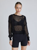 LACE UP SWEATSHIRT - Blanc Noir Online Store