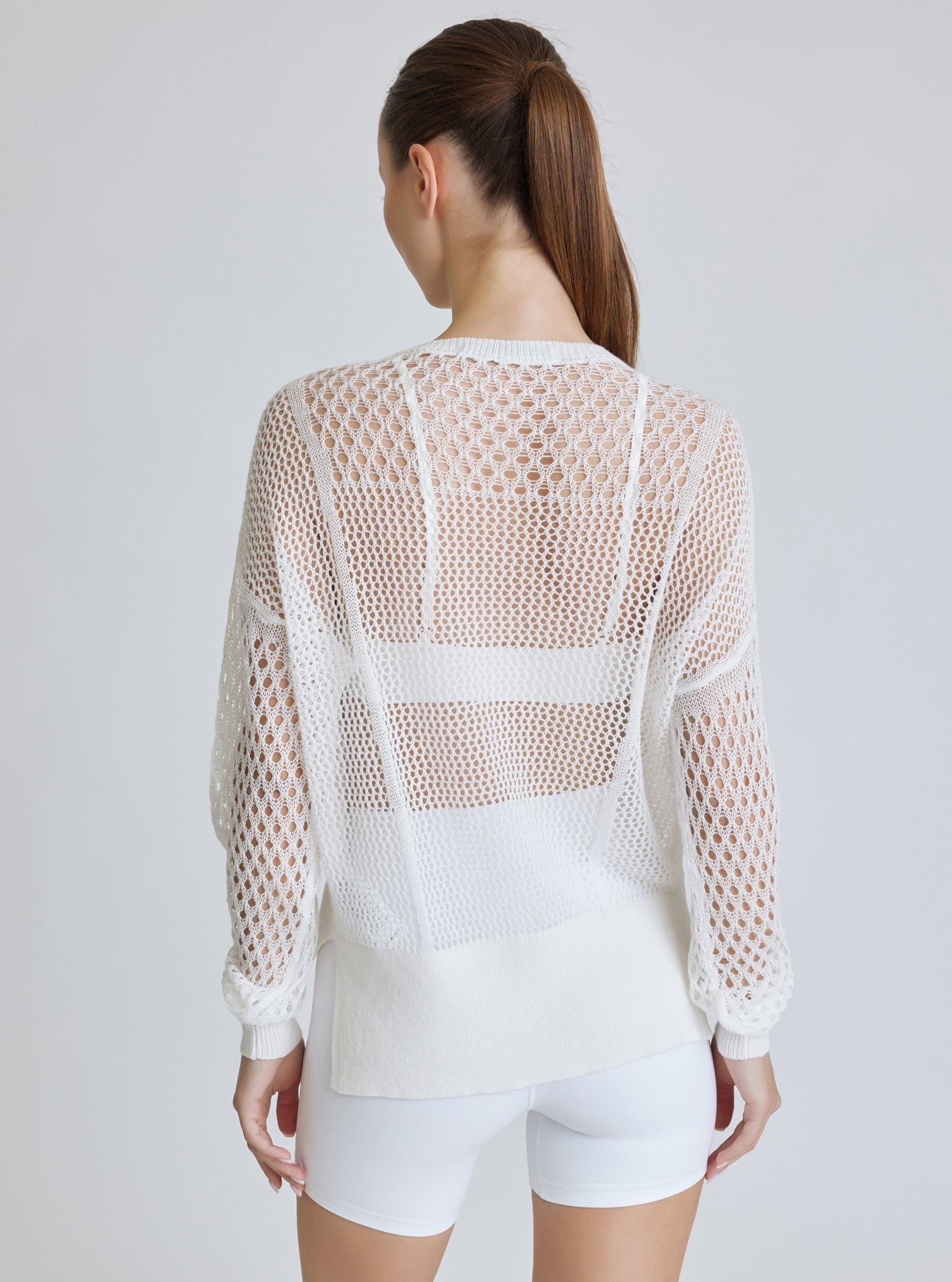 LACE UP SWEATSHIRT - Blanc Noir Online Store