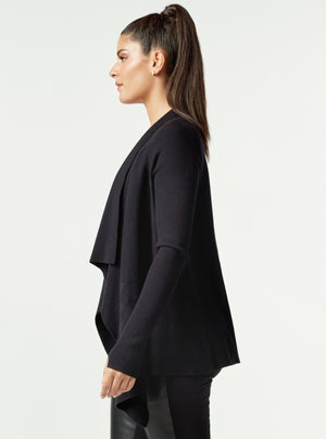 LIMINAL DRAPE FRONT SWEATER - FINAL SALE - Blanc Noir Online Store