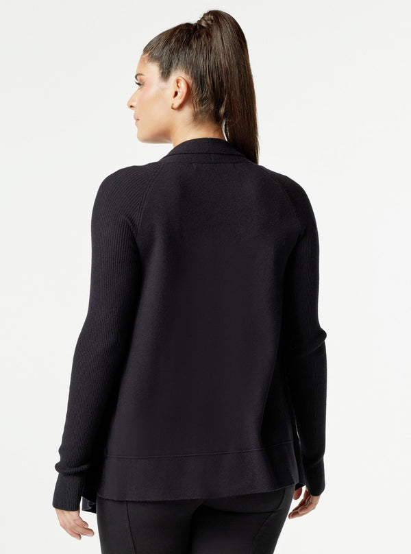 LIMINAL DRAPE FRONT SWEATER - FINAL SALE - Blanc Noir Online Store