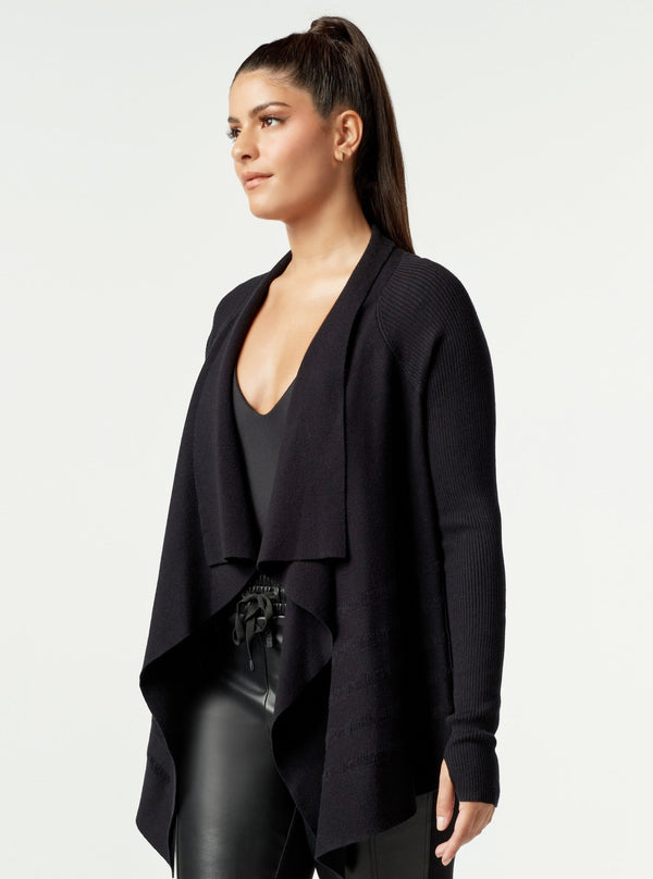 LIMINAL DRAPE FRONT SWEATER - FINAL SALE - Blanc Noir Online Store