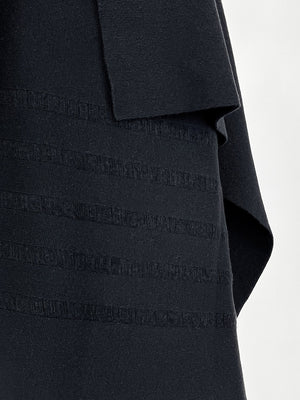 LIMINAL DRAPE FRONT SWEATER - FINAL SALE - Blanc Noir Online Store