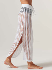 LINEAR MESH SKIRT-final sale - Blanc Noir Online Store