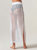 LINEAR MESH SKIRT-final sale - Blanc Noir Online Store