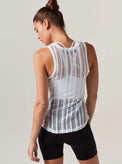 LINEAR MESH TANK TOP - Blanc Noir Online Store