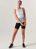LINEAR MESH TANK TOP - Blanc Noir Online Store