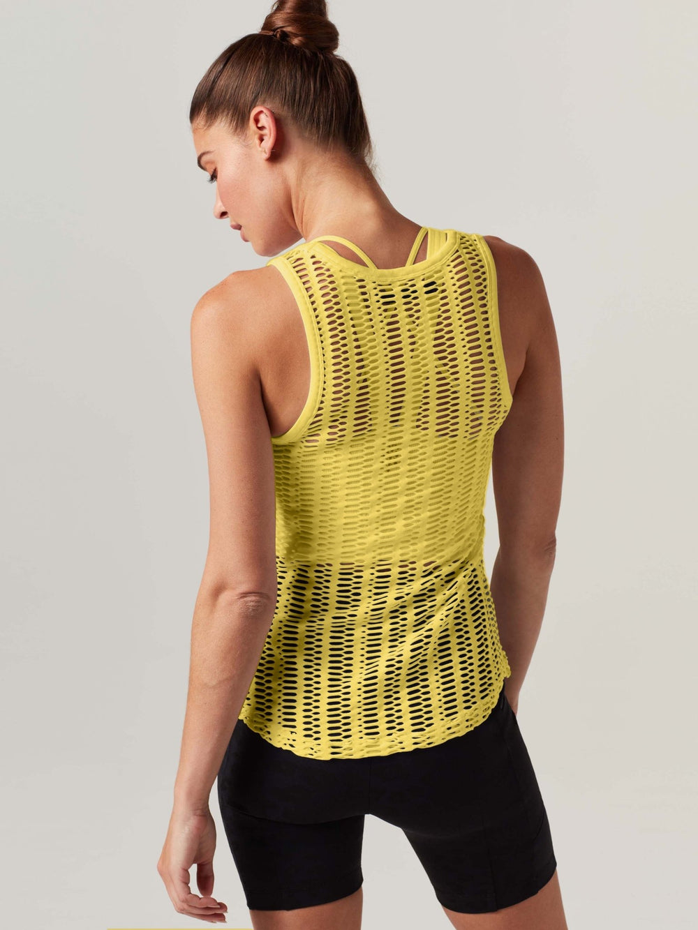 LINEAR MESH TANK TOP - Blanc Noir Online Store