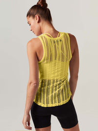 LINEAR MESH TANK TOP - Blanc Noir Online Store