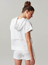 MESH BACK PULLOVER HOODIE - Blanc Noir Online Store