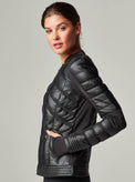 MESH INSET BOMBER - Blanc Noir Online Store