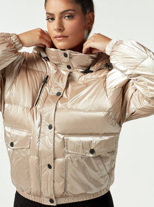 Mont Ventoux Puffer Jacket with Down Fill - Blanc Noir Online Store
