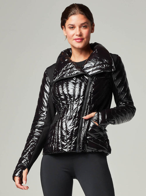 MOTION PANEL PUFFER SHINY - Down Filled - Blanc Noir Online Store