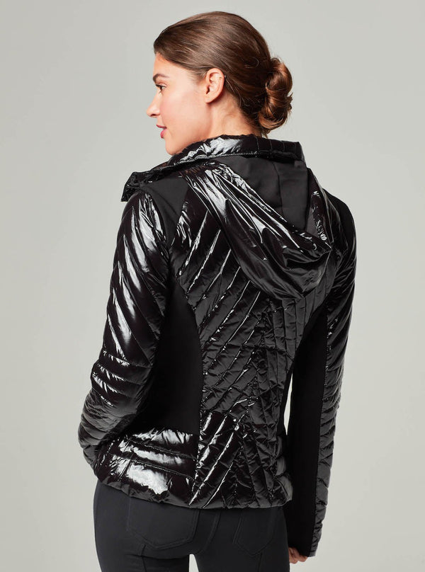 MOTION PANEL PUFFER SHINY - Down Filled - Blanc Noir Online Store