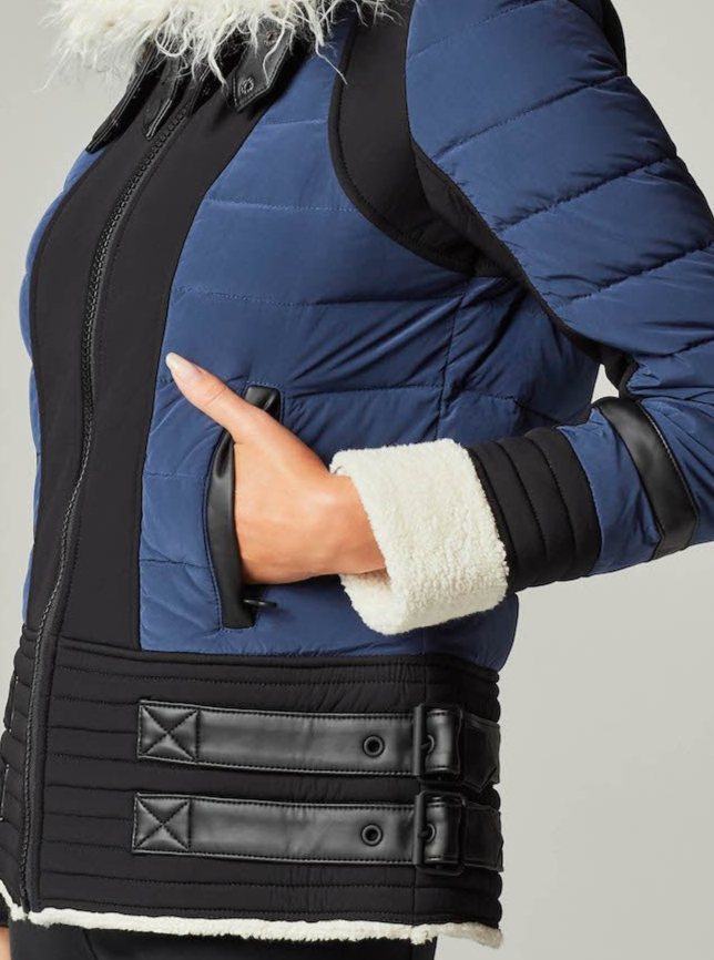 MOTO AVIATOR PUFFER - Down Filled - Blanc Noir Online Store