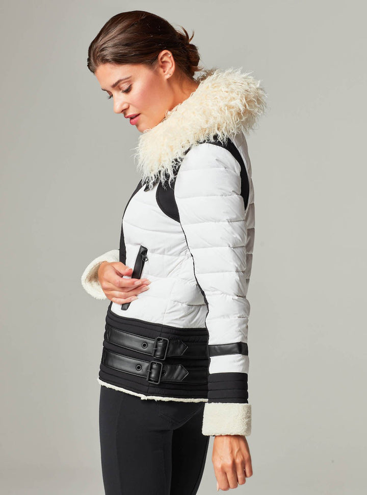 MOTO AVIATOR PUFFER - Down Filled - Blanc Noir Online Store