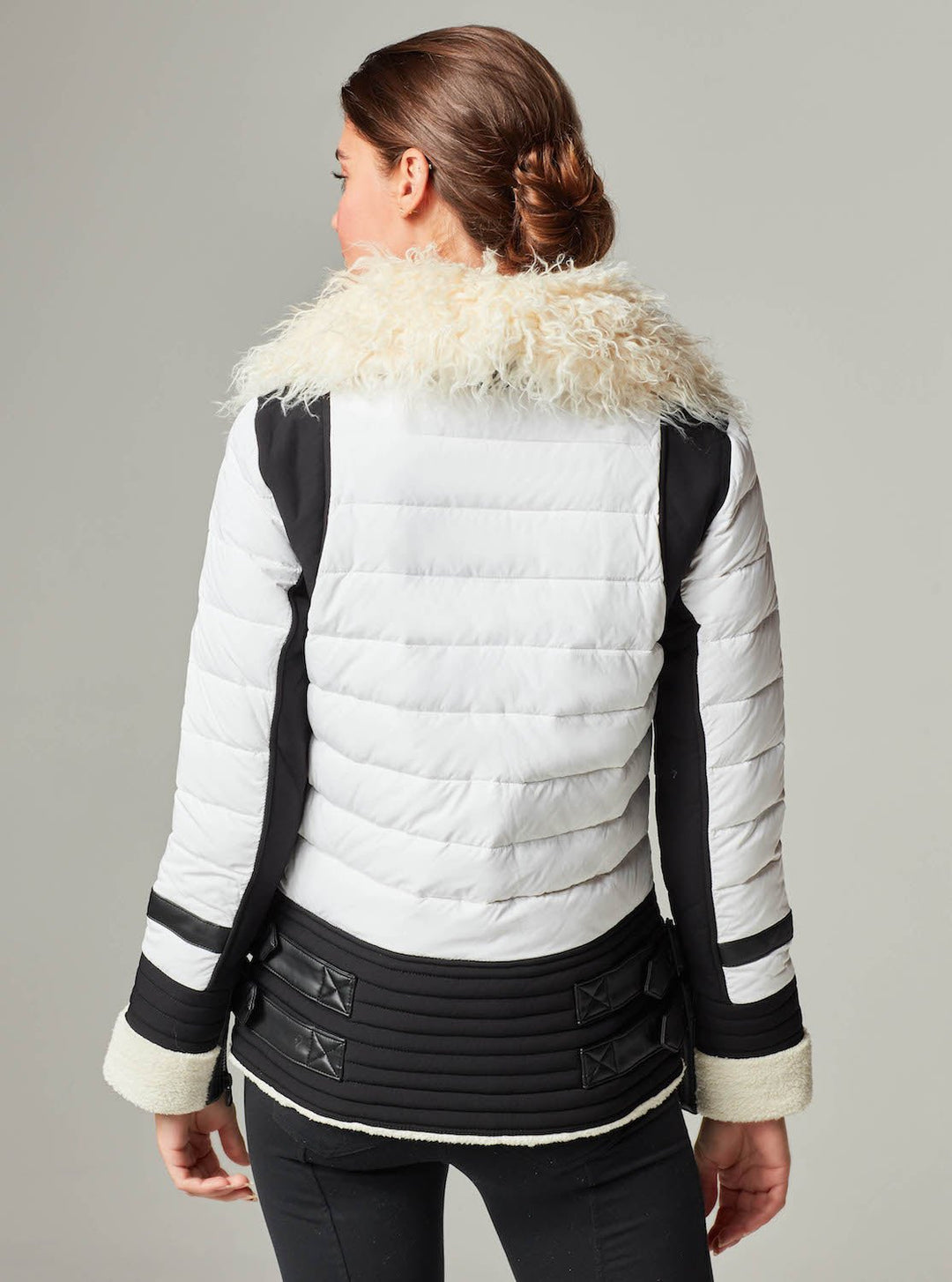 MOTO AVIATOR PUFFER - Down Filled - Blanc Noir Online Store