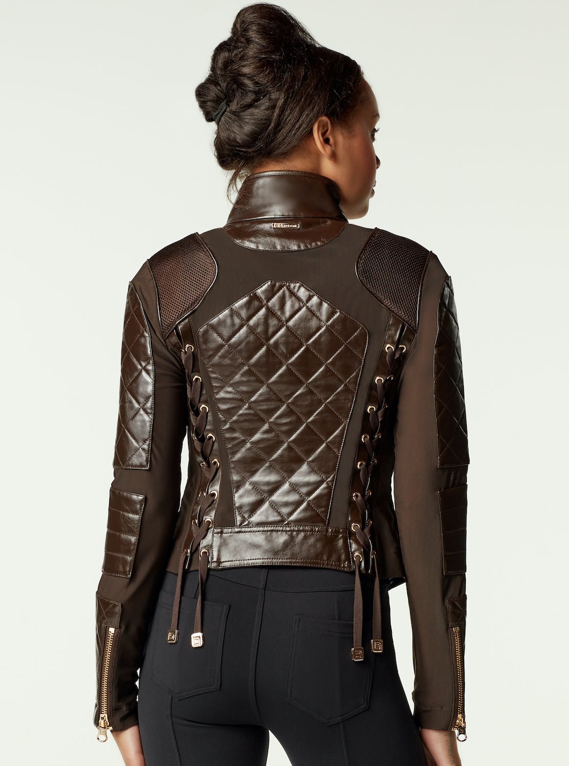 MOTO JACKET GOLD COLLECTION - Blanc Noir Online Store