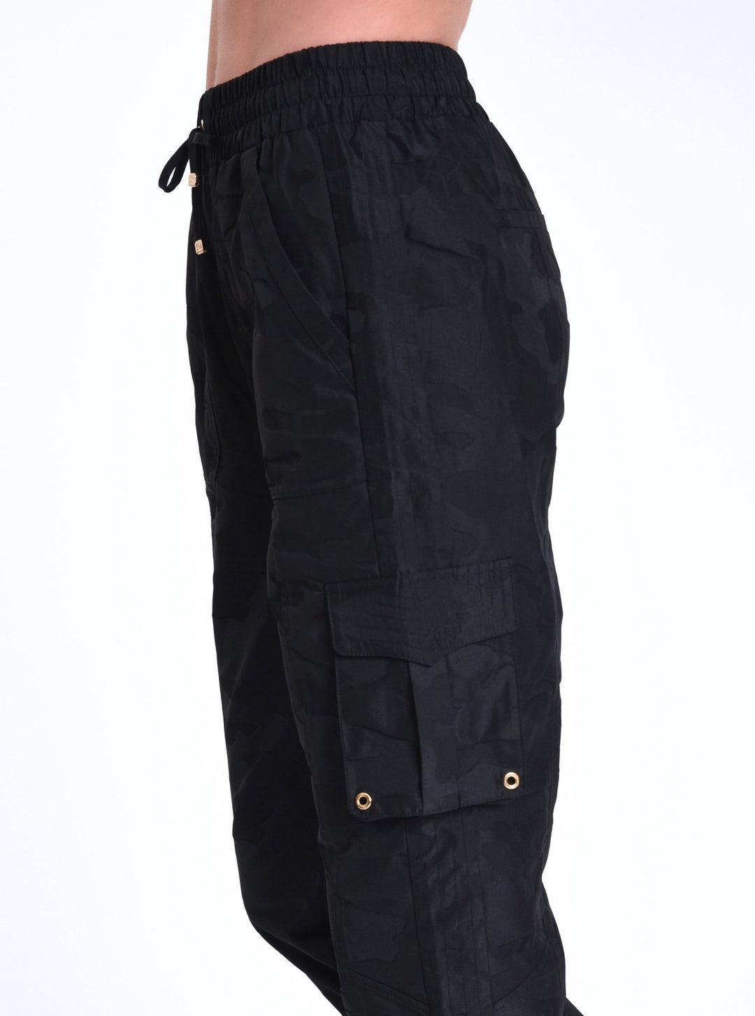 New Camo Pant Gold Trims - Blanc Noir Online Store