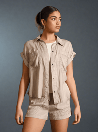 Phoenix Tencel Camp Shirt - Blanc Noir Online Store
