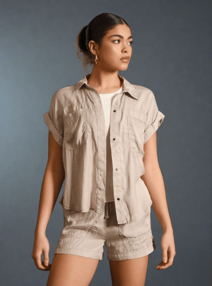 Phoenix Tencel Camp Shirt - Blanc Noir Online Store