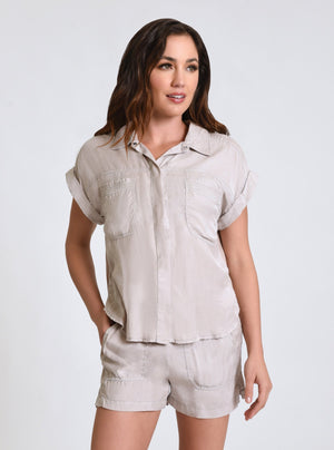 Phoenix Tencel Camp Shirt - Blanc Noir Online Store