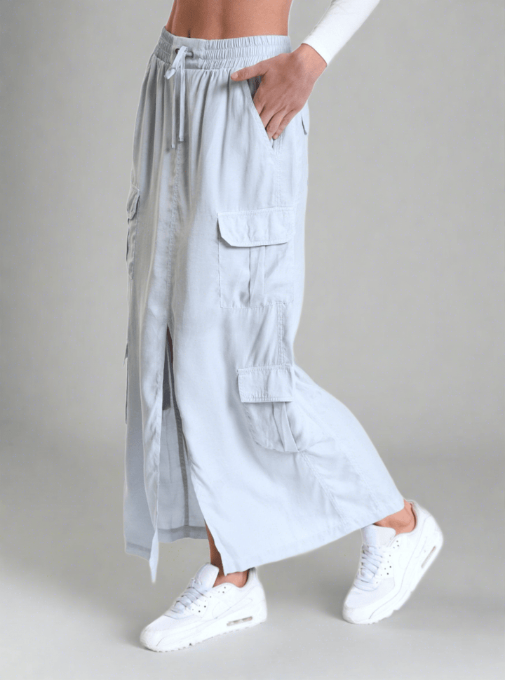 Phoenix Tencel Cargo Skirt - Blanc Noir Online Store
