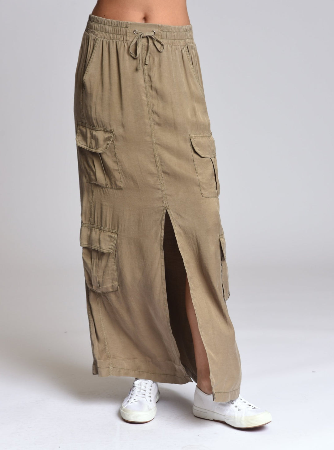 Phoenix Tencel Cargo Skirt - Blanc Noir Online Store