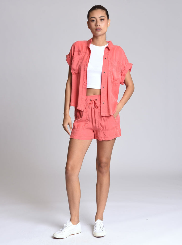 Phoenix Tencel Short - Blanc Noir Online Store