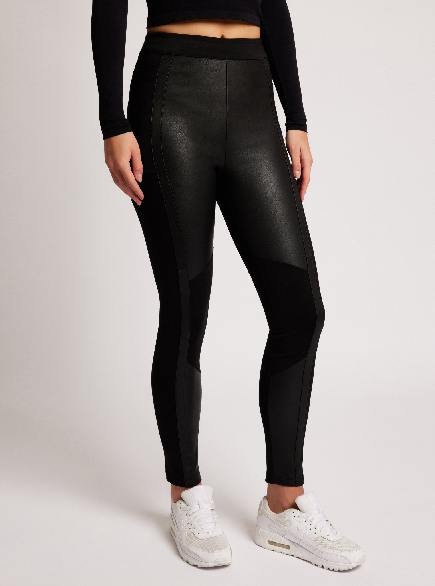 $99 Ponte Leather Legging Final Sale – Blanc Noir Online Store