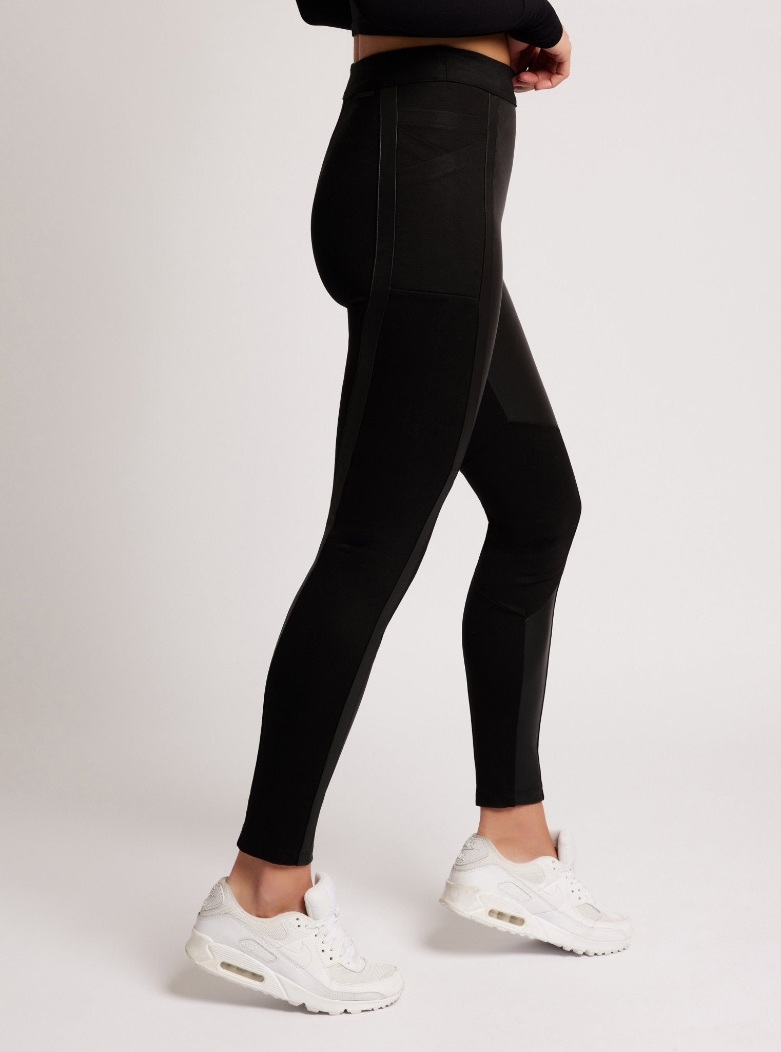 $99 Ponte Leather Legging Final Sale – Blanc Noir Online Store