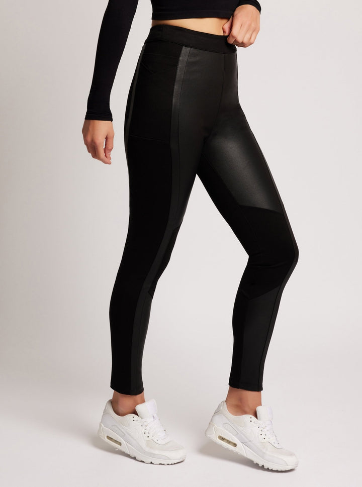 Ponte Leather Legging - Blanc Noir Online Store