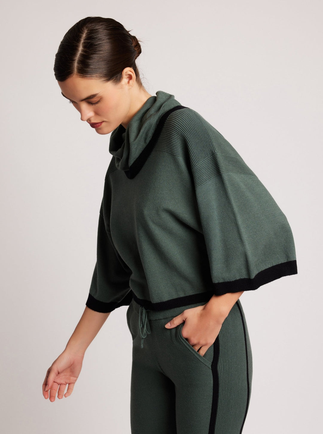 Portola Cowl Neck Sweater - final sale - Blanc Noir Online Store