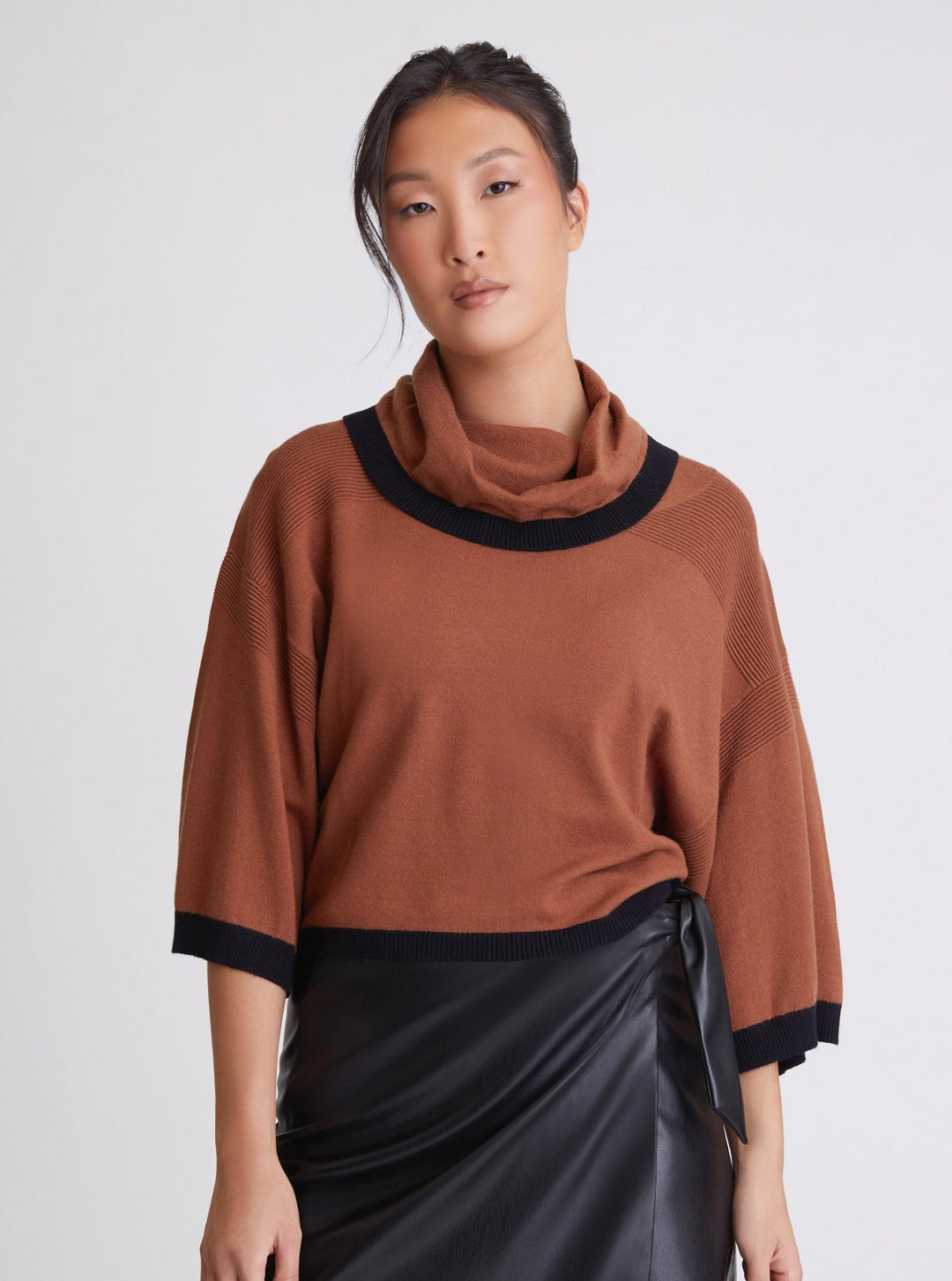 Portola Cowl Neck Sweater - final sale - Blanc Noir Online Store