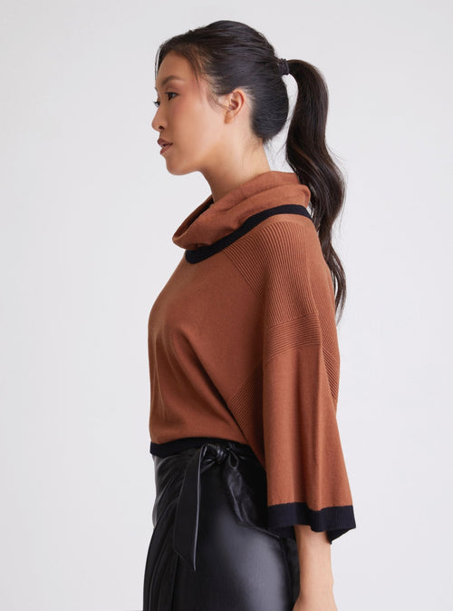 Portola Cowl Neck Sweater - final sale - Blanc Noir Online Store