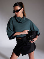 Portola Cowl Neck Sweater - final sale - Blanc Noir Online Store