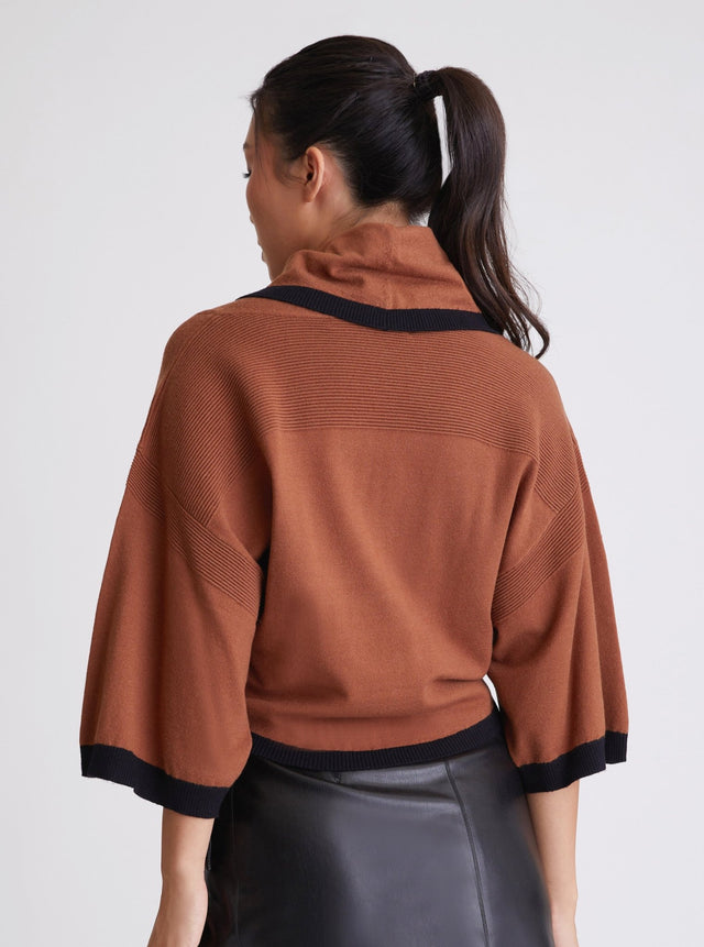 Portola Cowl Neck Sweater - final sale - Blanc Noir Online Store