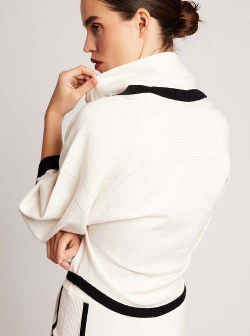 Portola Cowl Neck Sweater - final sale - Blanc Noir Online Store