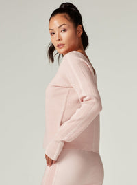 Portola V Neck Sweater - Peach Whip - Blanc Noir Online Store