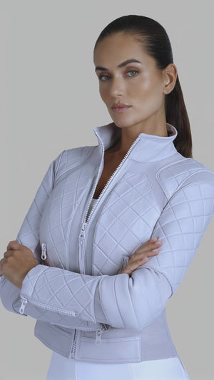 Classic Leather Mesh Moto Jacket - colors