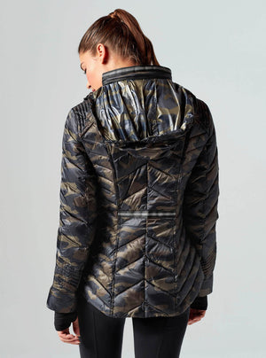 PUFFER WITH REFLECTIVE JACKET - Blanc Noir Online Store