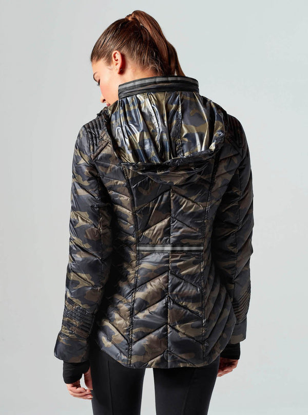 PUFFER WITH REFLECTIVE JACKET - Blanc Noir Online Store