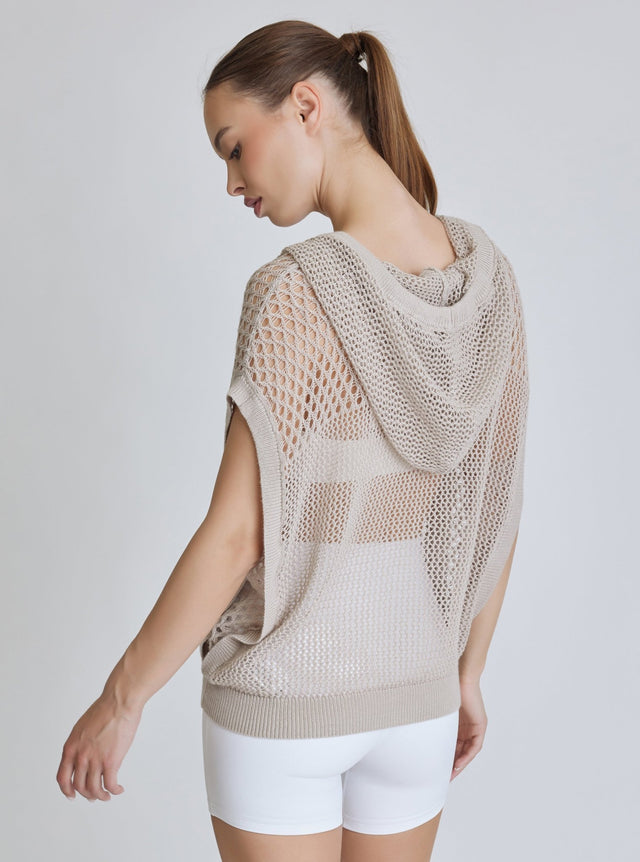 PULLOVER SLEEVELESS HOODIE - final sale - Blanc Noir Online Store