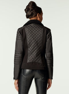 QUILTED PONTE JACKET - Blanc Noir Online Store